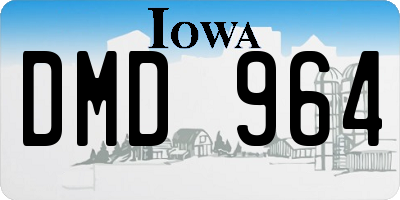 IA license plate DMD964