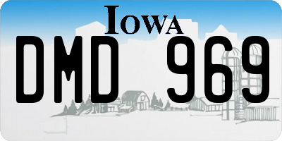 IA license plate DMD969