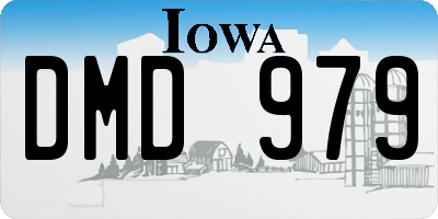 IA license plate DMD979
