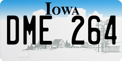 IA license plate DME264