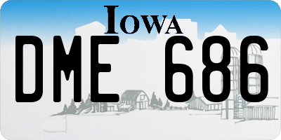 IA license plate DME686