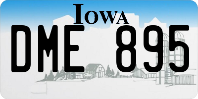 IA license plate DME895