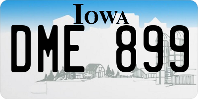 IA license plate DME899