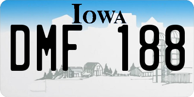IA license plate DMF188