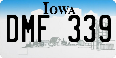 IA license plate DMF339