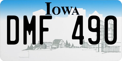 IA license plate DMF490