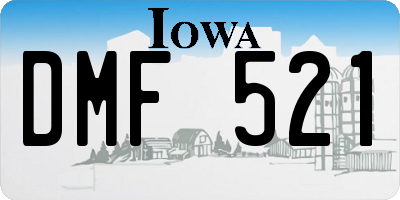 IA license plate DMF521