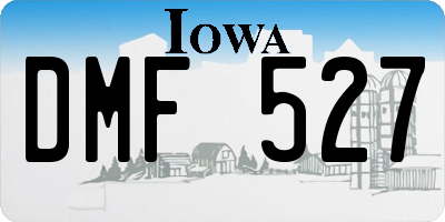 IA license plate DMF527