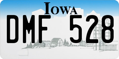 IA license plate DMF528