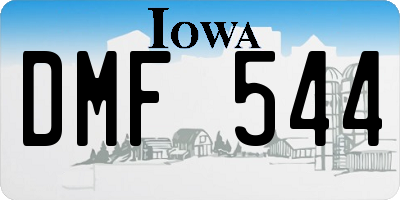 IA license plate DMF544