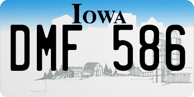 IA license plate DMF586