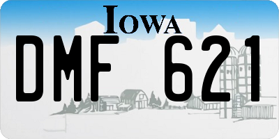 IA license plate DMF621