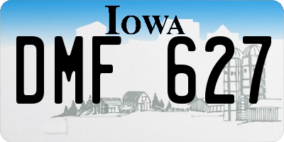 IA license plate DMF627