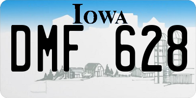 IA license plate DMF628