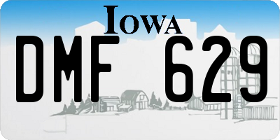 IA license plate DMF629