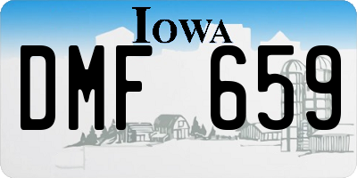 IA license plate DMF659