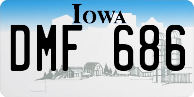 IA license plate DMF686