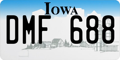 IA license plate DMF688