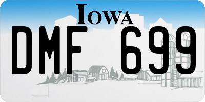 IA license plate DMF699