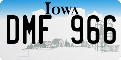 IA license plate DMF966