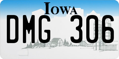 IA license plate DMG306