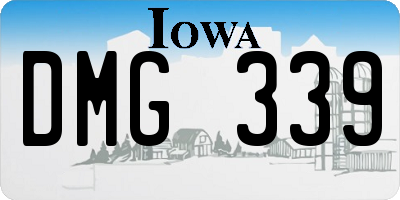 IA license plate DMG339
