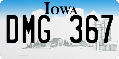 IA license plate DMG367