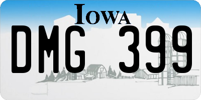 IA license plate DMG399