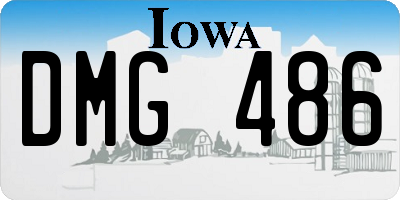 IA license plate DMG486
