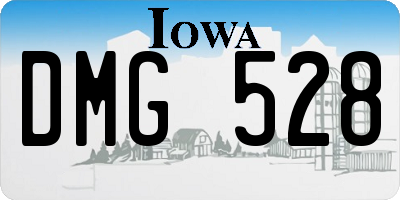 IA license plate DMG528
