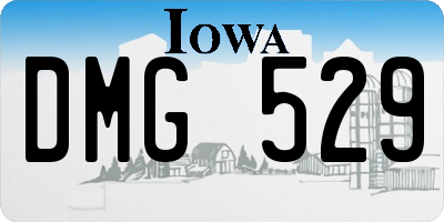 IA license plate DMG529