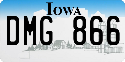 IA license plate DMG866
