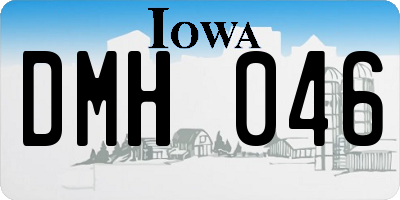 IA license plate DMH046