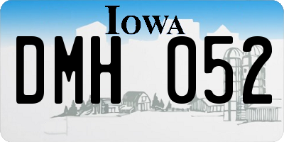 IA license plate DMH052