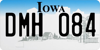 IA license plate DMH084