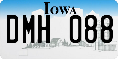 IA license plate DMH088