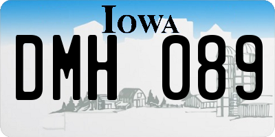 IA license plate DMH089