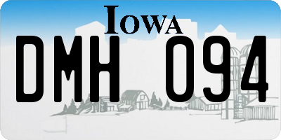 IA license plate DMH094