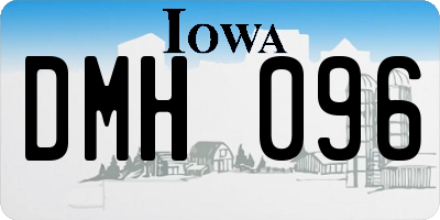 IA license plate DMH096
