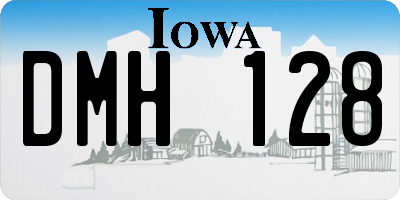 IA license plate DMH128