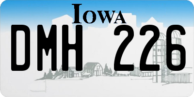 IA license plate DMH226