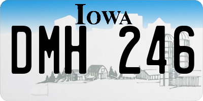 IA license plate DMH246