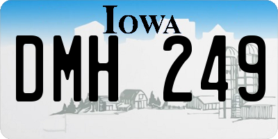 IA license plate DMH249