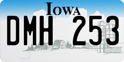 IA license plate DMH253