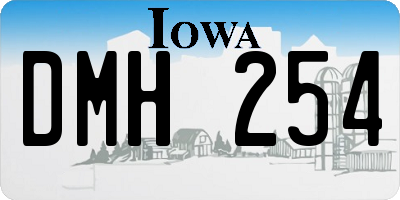 IA license plate DMH254