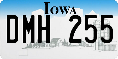 IA license plate DMH255