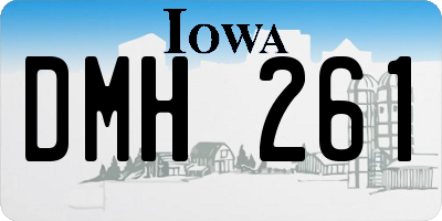 IA license plate DMH261