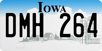 IA license plate DMH264