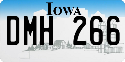IA license plate DMH266