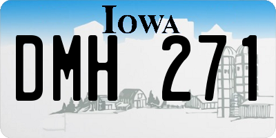IA license plate DMH271